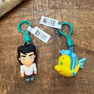 Disney Little Mermaid bag clip “Eric and Flounder” brand new